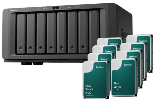 Synology DS1825+-8 baies avec 8 disques de 12To HAT3310-12T — vue 1