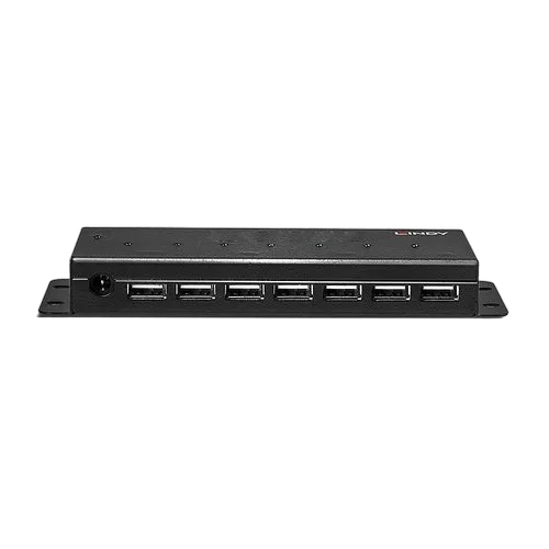 LINDY USB 2.0 Metall Hub 7 Port — vue 3