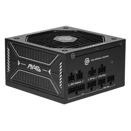 MSI ATX 650W - 80+ Gold - MAG A650GLS PCIE5 Noir, vue 1