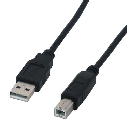 MCL Samar USB 2.0 cable A/B plug - 1.80m Black — vue 1