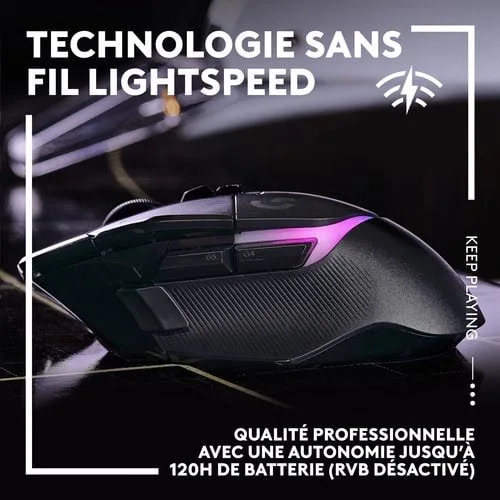 Logitech G502 X Plus - Sans-Fil - RGB - Noir — vue 11