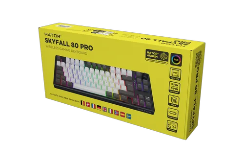 Hator Skyfall 80 Pro TKL - Mécanique - Sans-Fil - RGB - Gris/Noir — vue 7