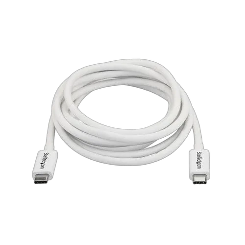 StarTech 2m Thunderbolt 3 Cable 20Gbps - White — vue 4