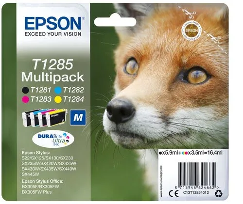 Epson - Noir, Cyan, Magenta, Jaune - C13T12854012 — vue 1