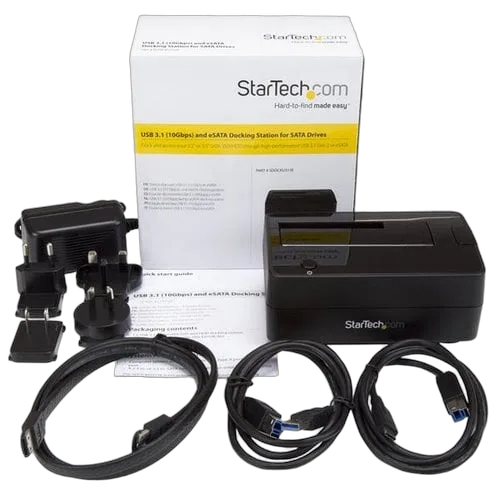 StarTech USB 3.1 10Gbps/eSATA Single-bay Dock — vue 7