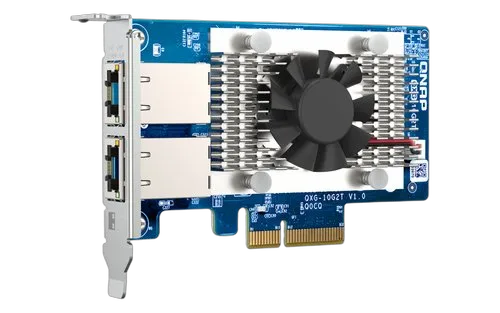 Qnap 2PORT BASET 10GBE NW EXP CARD — vue 1