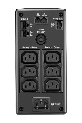 APC Back UPS Pro BR 650VA 6 Outlets AVR — vue 3