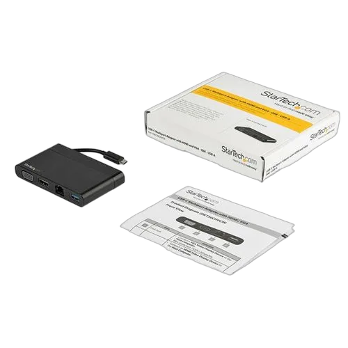 StarTech USB C Adapter - HDMI & VGA - 1xA - GbE — vue 5
