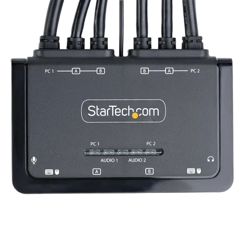 StarTech 2-PORT COMPACT 4K KVM SWITCH - — vue 7