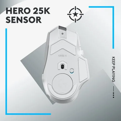Logitech G502 X Lightspeed - Sans-Fil - Blanc — vue 5