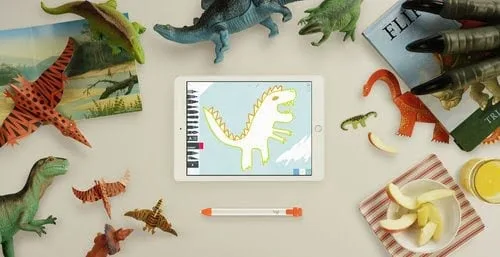 Logitech Crayon Orange, Blanc — vue 32