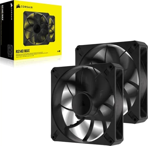 Corsair RS140 MAX PWM 140 mm Double Pack - Noir — vue 6