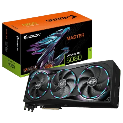 Gigabyte AORUS GeForce RTX 5080 MASTER 16G — vue 1