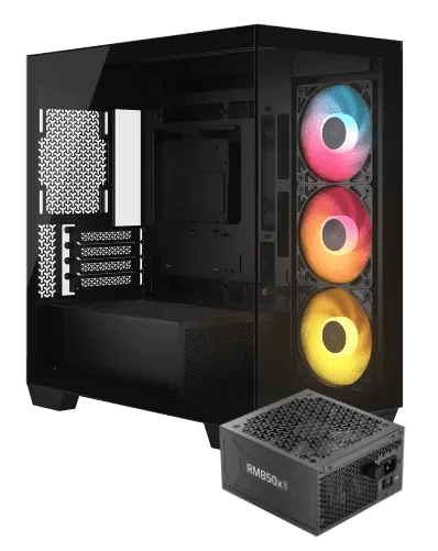 Corsair 2800X RS-R ARGB Noir + RM850x Shift Noir — vue 1
