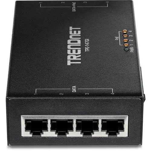TrendNet 65W 4-PORT GIGABIT POE+ — vue 3