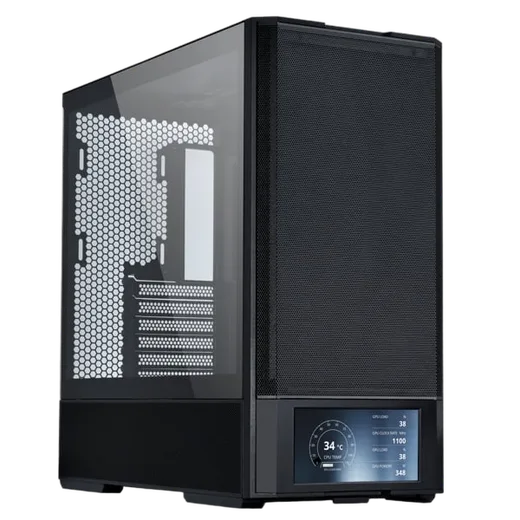 Lian-Li LANCOOL 207 Digital Noir - MT/Sans Alim/ATX — vue 1