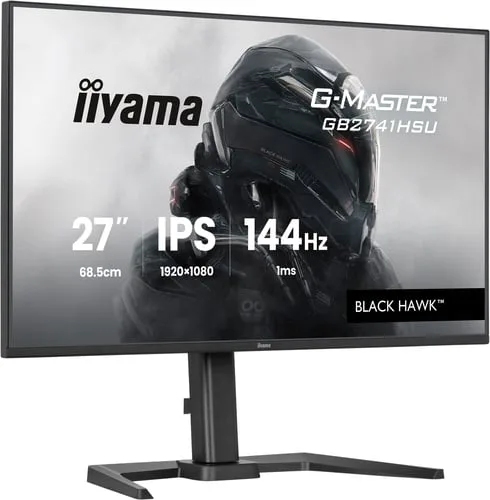 Iiyama G-Master GB2741HSU-B1 - 27" FHD 144Hz IPS 1ms Pivot Adaptive Sync FreeSync — vue 4