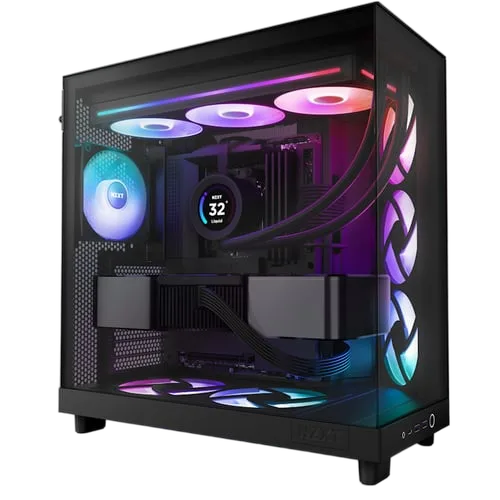 NZXT F360 RGB Core Fan (Single Frame) - Noir — vue 5