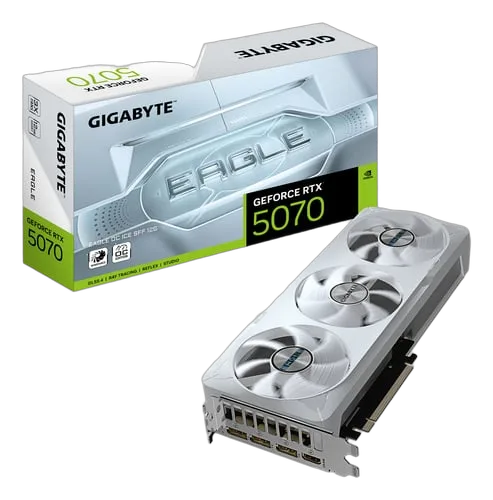 Gigabyte GeForce RTX 5070 EAGLE OC ICE SFF 12G — vue 1