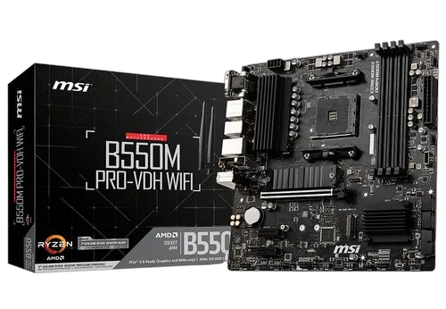 MSI B550M PRO-VDH WIFI — vue 1