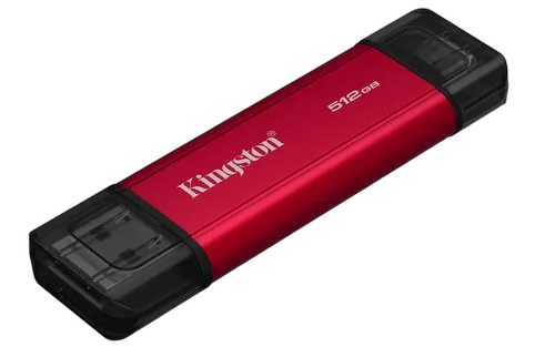 Kingston 512GB DUAL PORTABLE SSD USB-A/C — vue 3