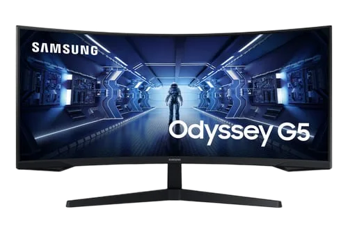 Samsung Odyssey G5 LC34G55TWWPXEN - 34" CURVE UWQHD 165Hz 1ms VA FreeSync Premium-Seconde Vie, vue 1