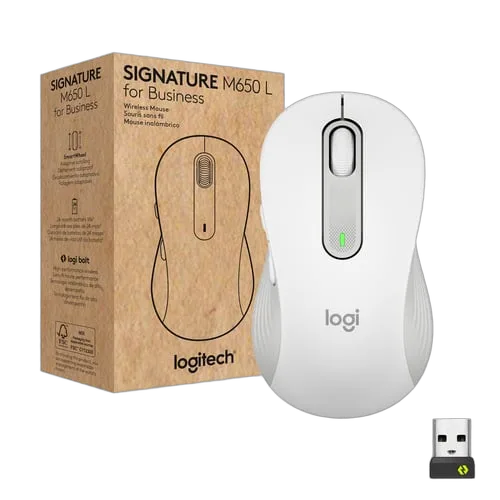 Logitech Signature M650 L - Sans-Fil/Blanc — vue 1