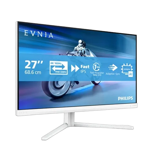 27" 4K/160Hz FHD/320Hz F-IPS/Ambiglow/USB-C/Blanc