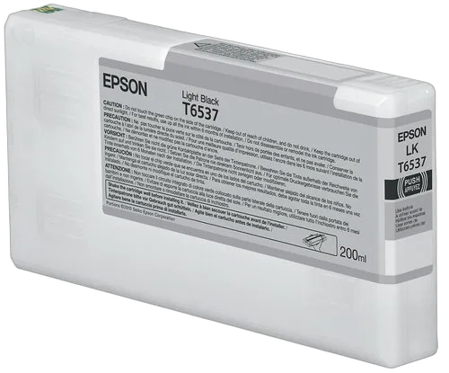 Epson Ink/T6537 Ultrachrome HDR 200ml LBK — vue 1