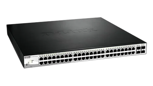 D-Link 48 Ports PoE+ Gigabit + 4 Ports SFP — vue 1