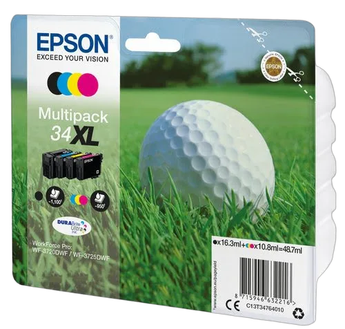 Epson - Noir, Cyan, Magenta, Jaune - C13T34764010 — vue 1