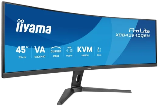 Iiyama XCB4594DQSU-B1 - 45" CURVE DQHD 75Hz VA 2ms HP — vue 1
