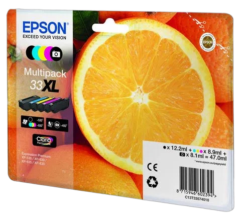 Epson Ink/33XL Oranges CMYKPk SEC — vue 2