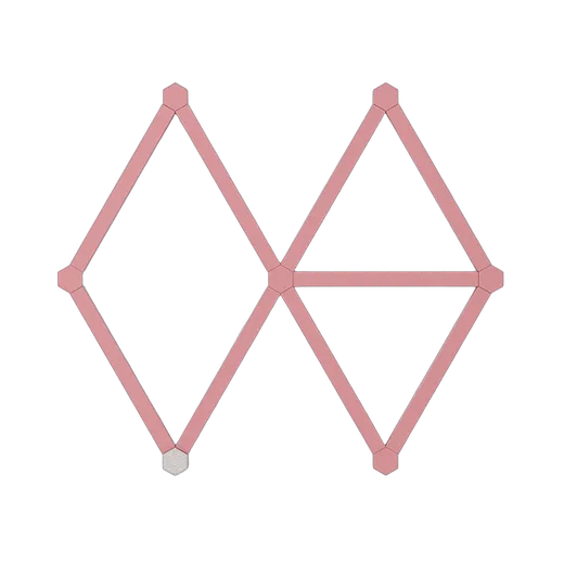 Nanoleaf Lines Skin Rose Mate - 9 pièces — vue 1