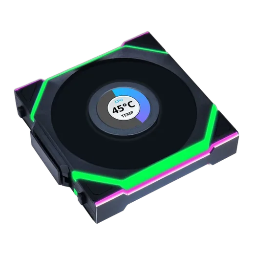 Lian-Li UNI FAN SL LCD ARGB REVERSE 120mm - 3 Pack - Noir — vue 2