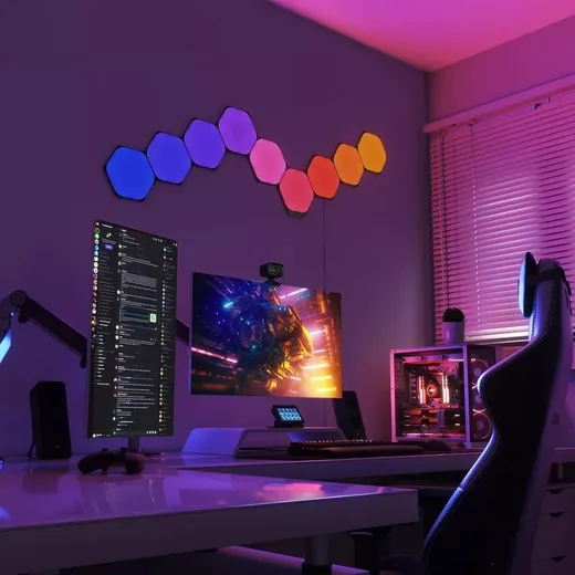 Nanoleaf Shapes Black Hexagons Pack Expansion - 3 pièces — vue 3