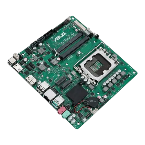 ASUS PRO H610T D4-CSM LGA1700 DDR4 1xHDMI 2.1 1xDP 1xPCIe 2xM.2 2xSATA 4xUSB Thin Mini ITX MB — vue 5