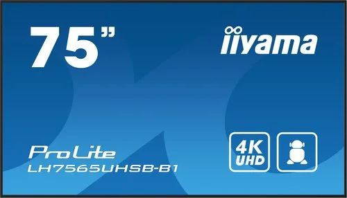 Iiyama LH7565UHSB-B1 74.5IN IPS 4K — vue 2