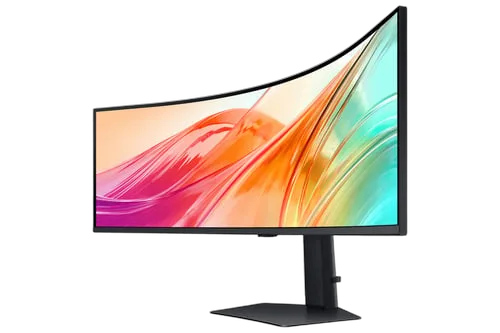 Samsung ViewFinity - 49" CURVE DQHD 120Hz USB-C KVM HP RJ45 — vue 3