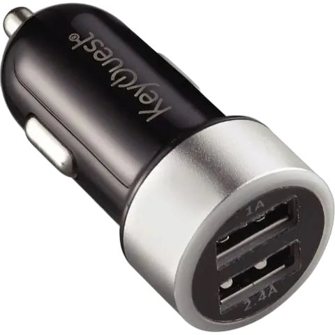 Chargeur allume cigare - 2xUSB - Noir/Gris