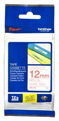 Brother Tape/red-white 12mm f 3xx 5xx — vue 1