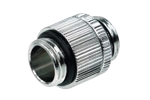 Alphacool Fitting double écrou G1/4 AG vers G1/4 AG - Chrome — vue 1