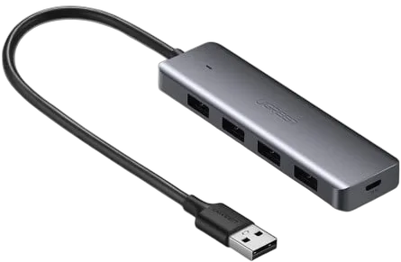 UGREEN 5 ports USB-A vers 4xUSB-A+Micro USB - 0.15m - Gris — vue 1