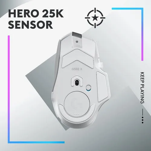 Logitech G502 X Plus - Sans-Fil - RGB - Blanc — vue 20