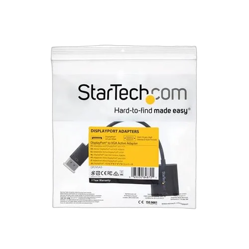 StarTech DisplayPort 1.2 to VGA Adapter Converter — vue 6