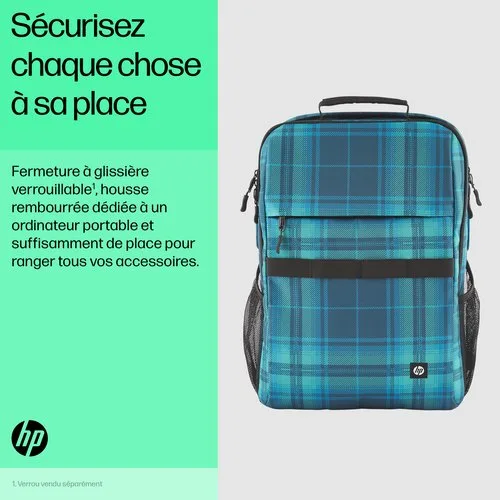 HP Campus XL Tartan plaid Backpack — vue 6