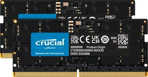 Crucial 32GB Kit2x16GB DDR5-5600 SODIMM Crucial — vue 1