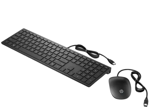 HP Clavier et souris filaires HP Pavilion 400 Noir — vue 2