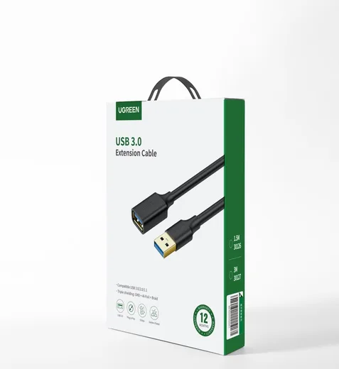 UGREEN Câble d'extension USB-A vers USB-A - 1,5m - Noir — vue 2