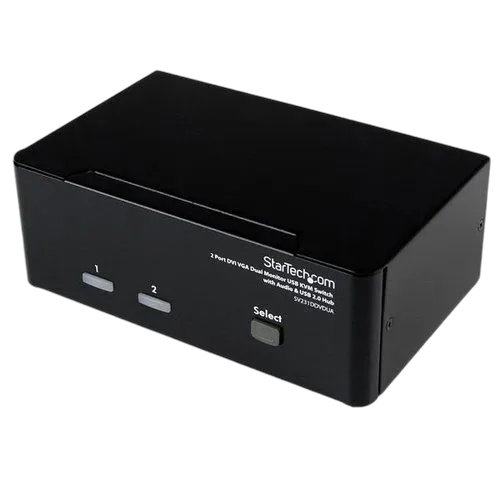 StarTech 2 Port DVI VGA Dual Monitor KVM Switch — vue 1